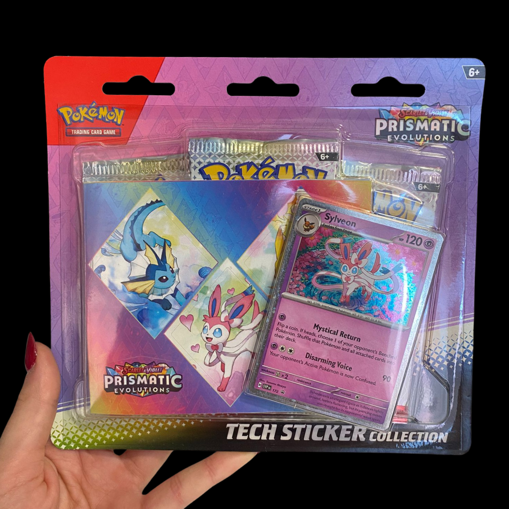 Pokemon Prismatic Evolution Tech Sticker Scarlet & Violet Inglés